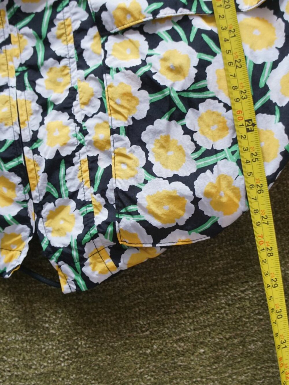 Diane von Furstenberg Yellow Floral Zip Up Hooded Jacket 🌼 - Picture 4 of 9